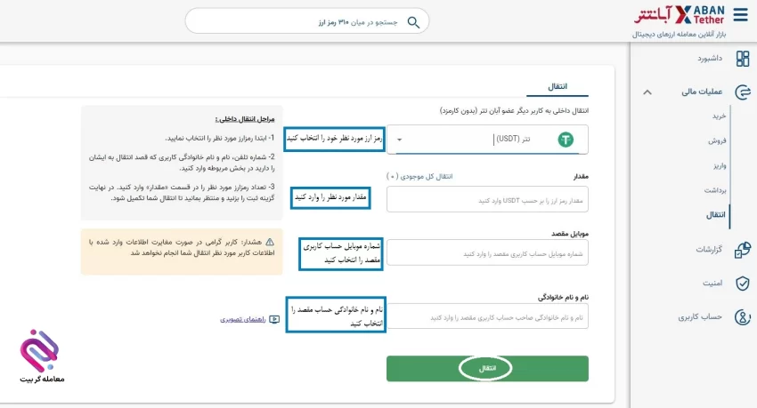 واریز آبانتتر