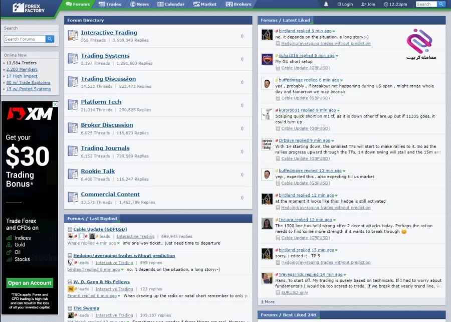 بخش فروم سایت فارکس فکتوری