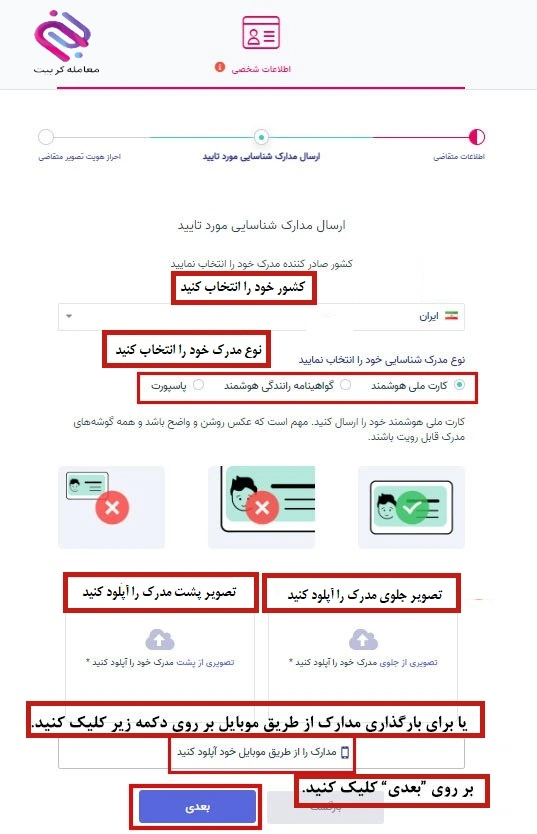 احراز هویت صرافی تاپ چنج